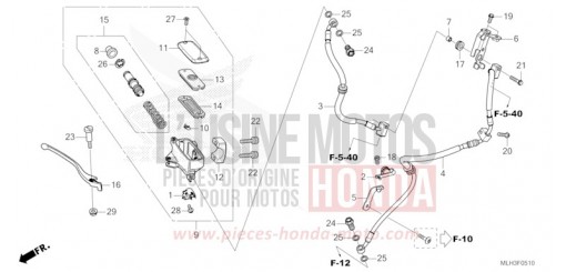 HAUPTBREMSZYLINDER, VORNE ZYLINDER CMX500A2R de 2024